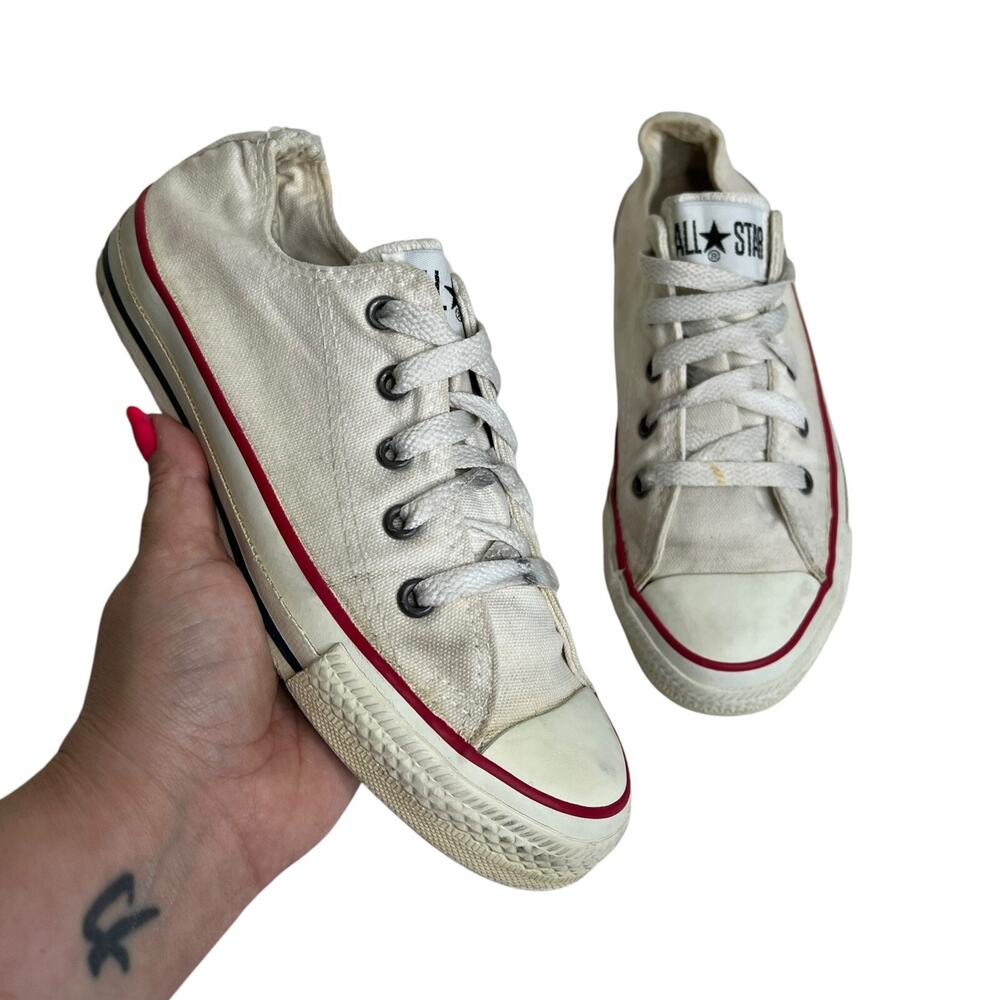 Converse Chuck Taylor All Star Vintage 80s Low Top Sneakers USA White M2.5, W4.5